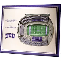TCU Horned Frogs 17'' x 13'' 5-Layer StadiumViews 3D Wall Art