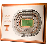 Tennessee Volunteers 17'' x 13'' 5-Layer StadiumViews 3D Wall Art
