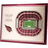 Arizona Cardinals 17'' x 13'' 5-Layer StadiumViews 3D Wall Art