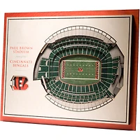 Cincinnati Bengals 17'' x 13'' 5-Layer StadiumViews 3D Wall Art