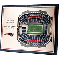 New England Patriots 17'' x 13'' 5-Layer StadiumViews 3D Wall Art