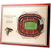 Atlanta Falcons 17'' x 13'' 5-Layer StadiumViews 3D Wall Art