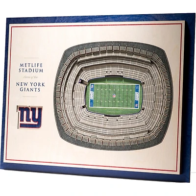 New York Giants 17'' x 13'' 5-Layer StadiumViews 3D Wall Art