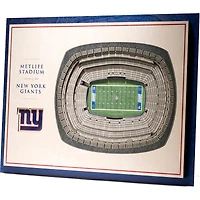 New York Giants 17'' x 13'' 5-Layer StadiumViews 3D Wall Art