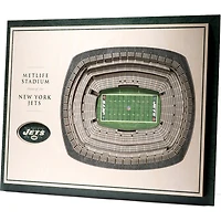 New York Jets 17'' x 13'' 5-Layer StadiumViews 3D Wall Art