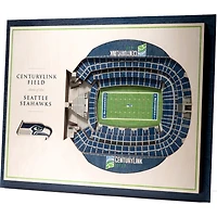 Seattle Seahawks 17'' x 13'' 5-Layer StadiumViews 3D Wall Art
