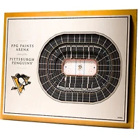 Pittsburgh Penguins 17'' x 13'' 5-Layer StadiumViews 3D Wall Art