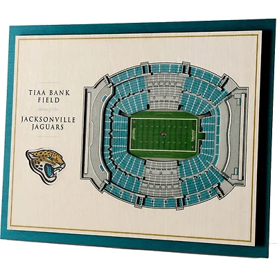 Jacksonville Jaguars 17'' x 13'' 5-Layer StadiumViews 3D Wall Art
