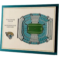 Jacksonville Jaguars 17'' x 13'' 5-Layer StadiumViews 3D Wall Art