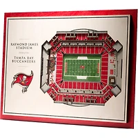 Tampa Bay Buccaneers 17'' x 13'' 5-Layer StadiumViews 3D Wall Art