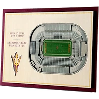 Arizona State Sun Devils 17'' x 13'' 5-Layer StadiumViews 3D Wall Art
