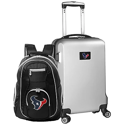 MOJO Silver Houston Texans 2-Piece Backpack & Carry-On Set