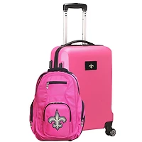 MOJO Pink New Orleans Saints 2-Piece Backpack & Carry-On Set