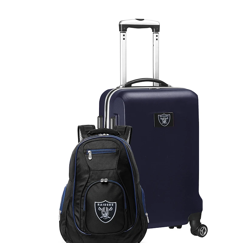 MOJO Navy Las Vegas Raiders 2-Piece Backpack & Carry-On Set