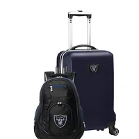 MOJO Navy Las Vegas Raiders 2-Piece Backpack & Carry-On Set