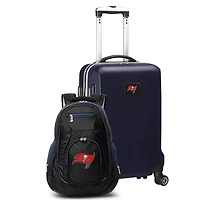 MOJO Navy Tampa Bay Buccaneers 2-Piece Backpack & Carry-On Set