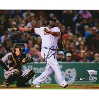 David Ortiz Boston Red Sox Autographed 8" x 10" Hit vs. Baltimore Orioles Photograph