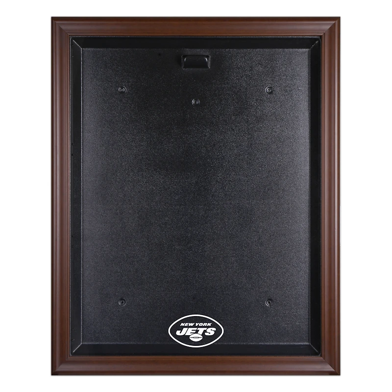 New York Jets Brown Framed Logo Jersey Display Case