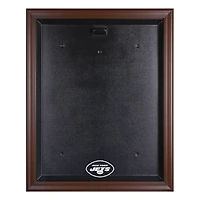New York Jets Brown Framed Logo Jersey Display Case