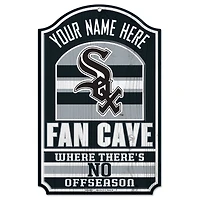 WinCraft Chicago White Sox Personalized 11'' x 17'' Fan Cave Wood Sign