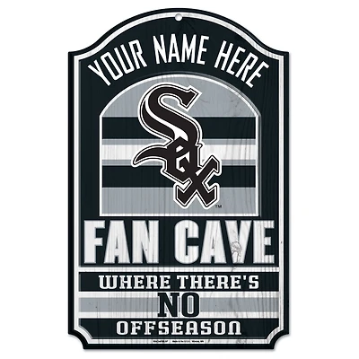 WinCraft Chicago White Sox Personalized 11'' x 17'' Fan Cave Wood Sign