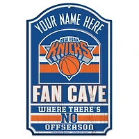 WinCraft New York Knicks Personalized 11'' x 17'' Fan Cave Wood Sign