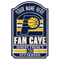 WinCraft Indiana Pacers Personalized 11'' x 17'' Fan Cave Wood Sign