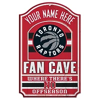 WinCraft Toronto Raptors Personalized 11'' x 17'' Fan Cave Wood Sign