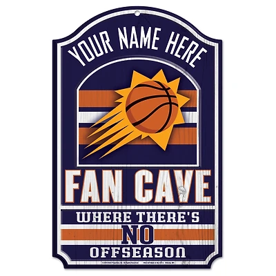 WinCraft Phoenix Suns Personalized 11'' x 17'' Fan Cave Wood Sign