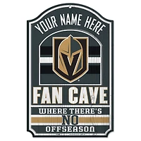 WinCraft Vegas Golden Knights Personalized 11'' x 17'' Fan Cave Wood Sign