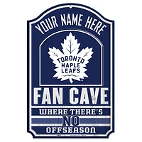 WinCraft Toronto Maple Leafs Personalized 11'' x 17'' Fan Cave Wood Sign