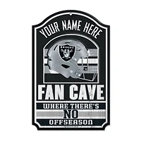WinCraft Las Vegas Raiders Personalized 11'' x 17'' Fan Cave Wood Sign