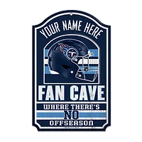 WinCraft Tennessee Titans Personalized 11'' x 17'' Fan Cave Wood Sign