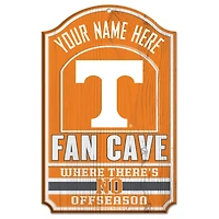 WinCraft Tennessee Volunteers Personalized 11'' x 17'' Fan Cave Wood Sign