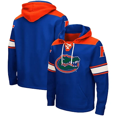 Men's Colosseum Royal Florida Gators 2.0 Lace-Up Pullover Hoodie