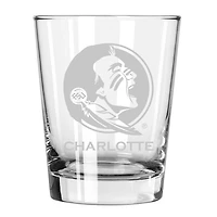 Florida State Seminoles 15oz. Personalized Double Old Fashion Etched Glass