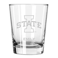 Iowa State Cyclones 15oz. Personalized Double Old Fashion Etched Glass