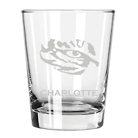 LSU Tigers 15oz. Personalized Double Old Fashion Etched Glass
