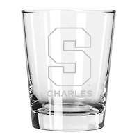 Syracuse Orange 15oz. Personalized Double Old Fashion Etched Glass