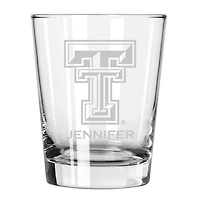 Texas Tech Red Raiders 15oz. Personalized Double Old Fashion Etched Glass