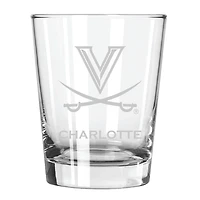 Virginia Cavaliers 15oz. Personalized Double Old Fashion Etched Glass
