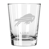 Buffalo Bills 15oz. Personalized Double Old Fashion Etched Glass