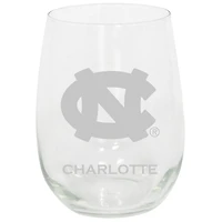 North Carolina Tar Heels 15oz. Personalized Stemless Etched Glass Tumbler