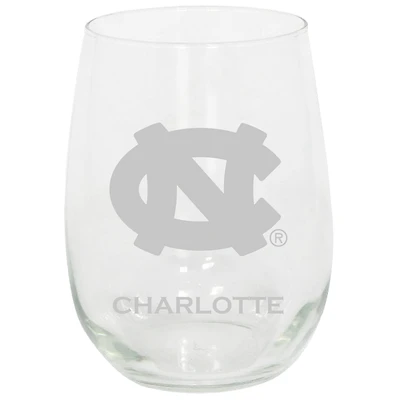 North Carolina Tar Heels 15oz. Personalized Stemless Etched Glass Tumbler