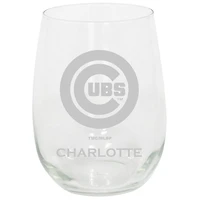 Chicago Cubs 15oz. Personalized Stemless Etched Glass Tumbler