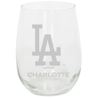 Los Angeles Dodgers 15oz. Personalized Stemless Etched Glass Tumbler