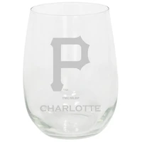 Pittsburgh Pirates 15oz. Personalized Stemless Etched Glass Tumbler