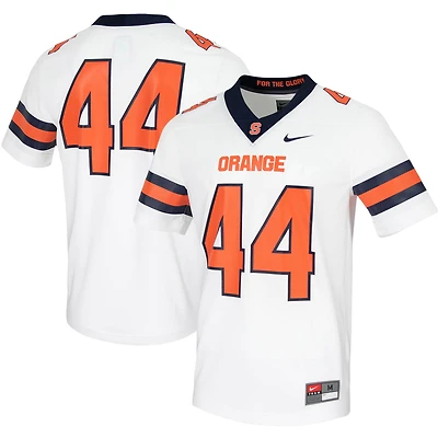 Men's Nike #44 White Syracuse Orange Untouchable Game Jersey