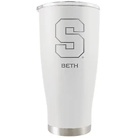 White Syracuse Orange 20oz. Personalized Etched Tumbler