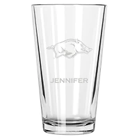 Arkansas Razorbacks 16oz. Personalized Etched Pint Glass